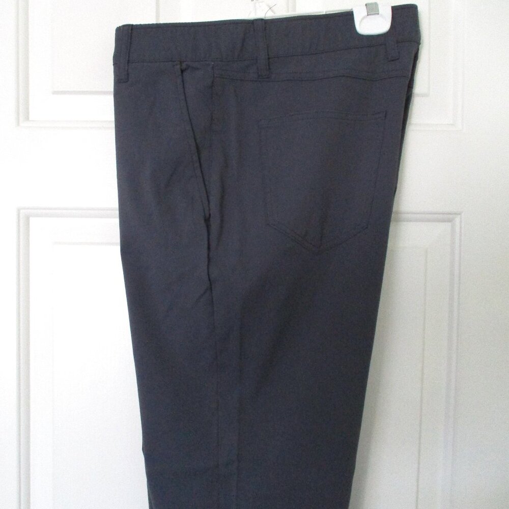 Weatherproof Vintage Mens Flat Front Blue Stretch Casual Pant - Size 34W x 30L
